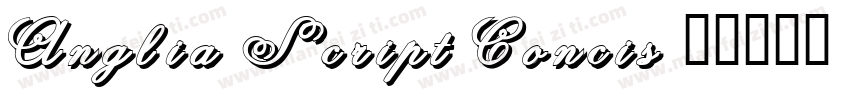 Anglia Script Concis字体转换